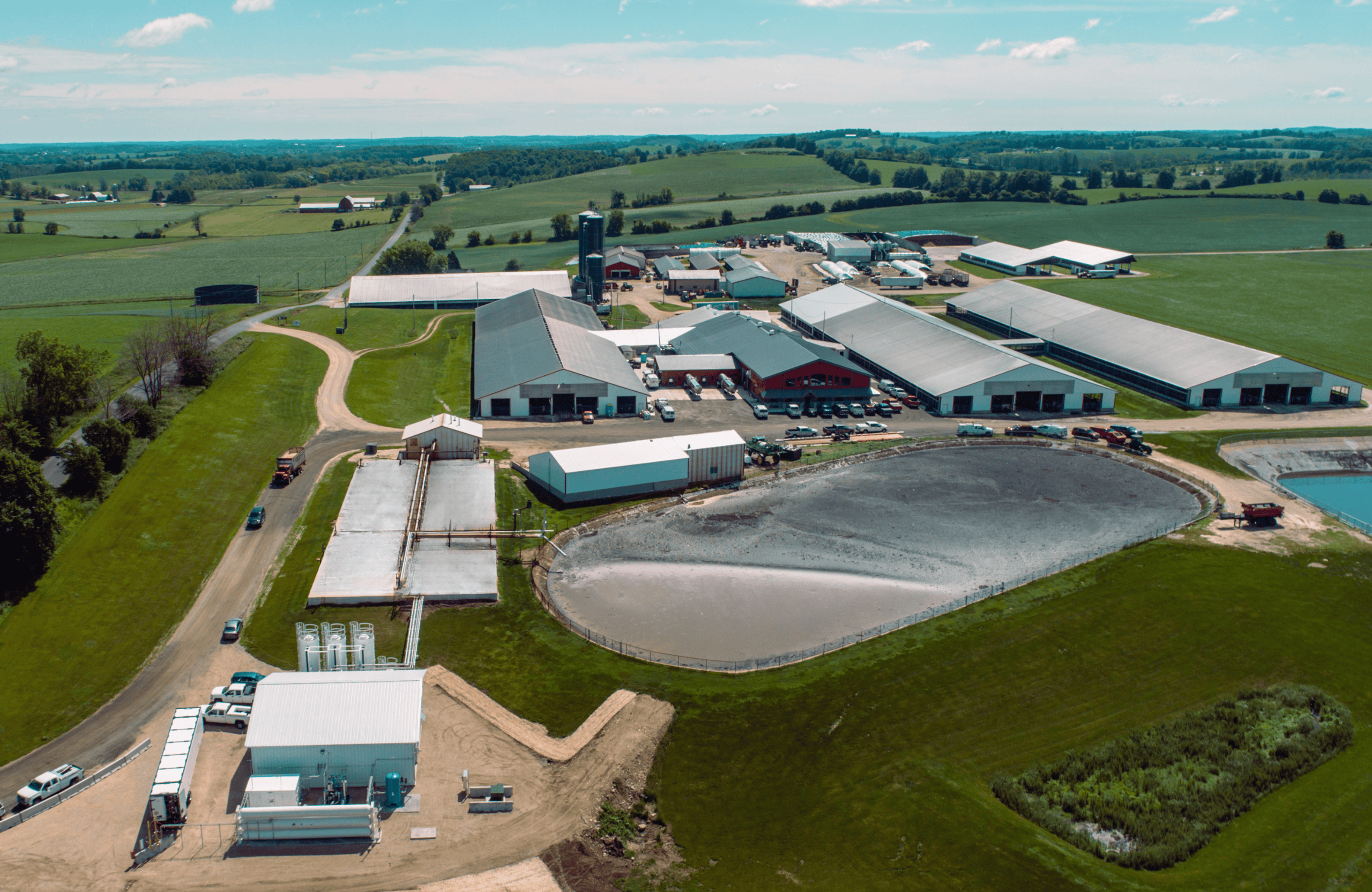 U.S. Energy's renewable natural gas development project, located at a dairy farm in Wisconsin.