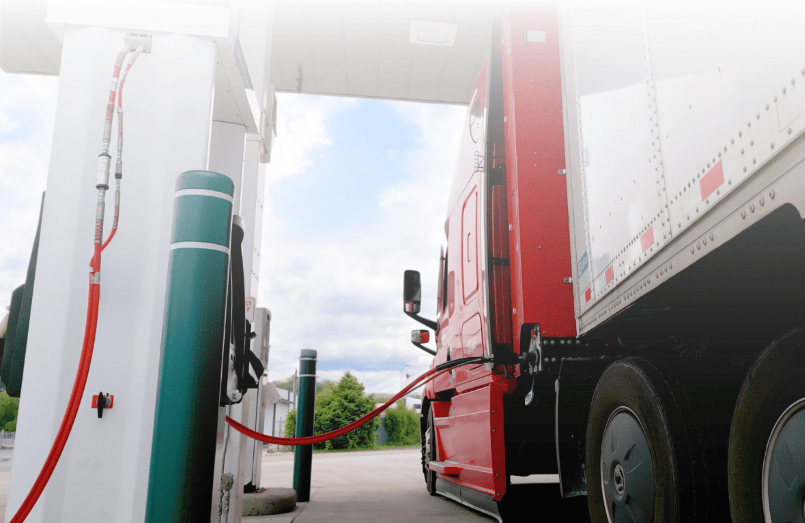 Heavy-duty vehicle fueling at an alternative fuel station